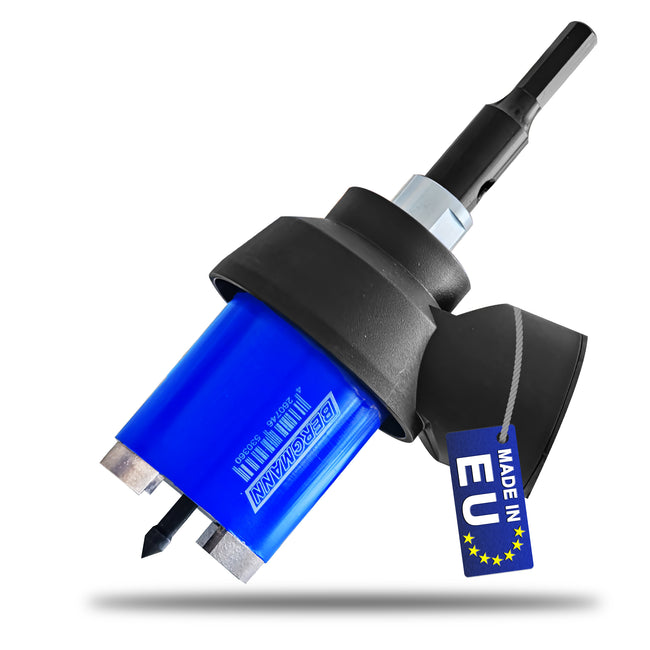 dosensenker 68mm + absaugung + sechskant, diamant bohrkrone 68mm + absaugung + sechskant,