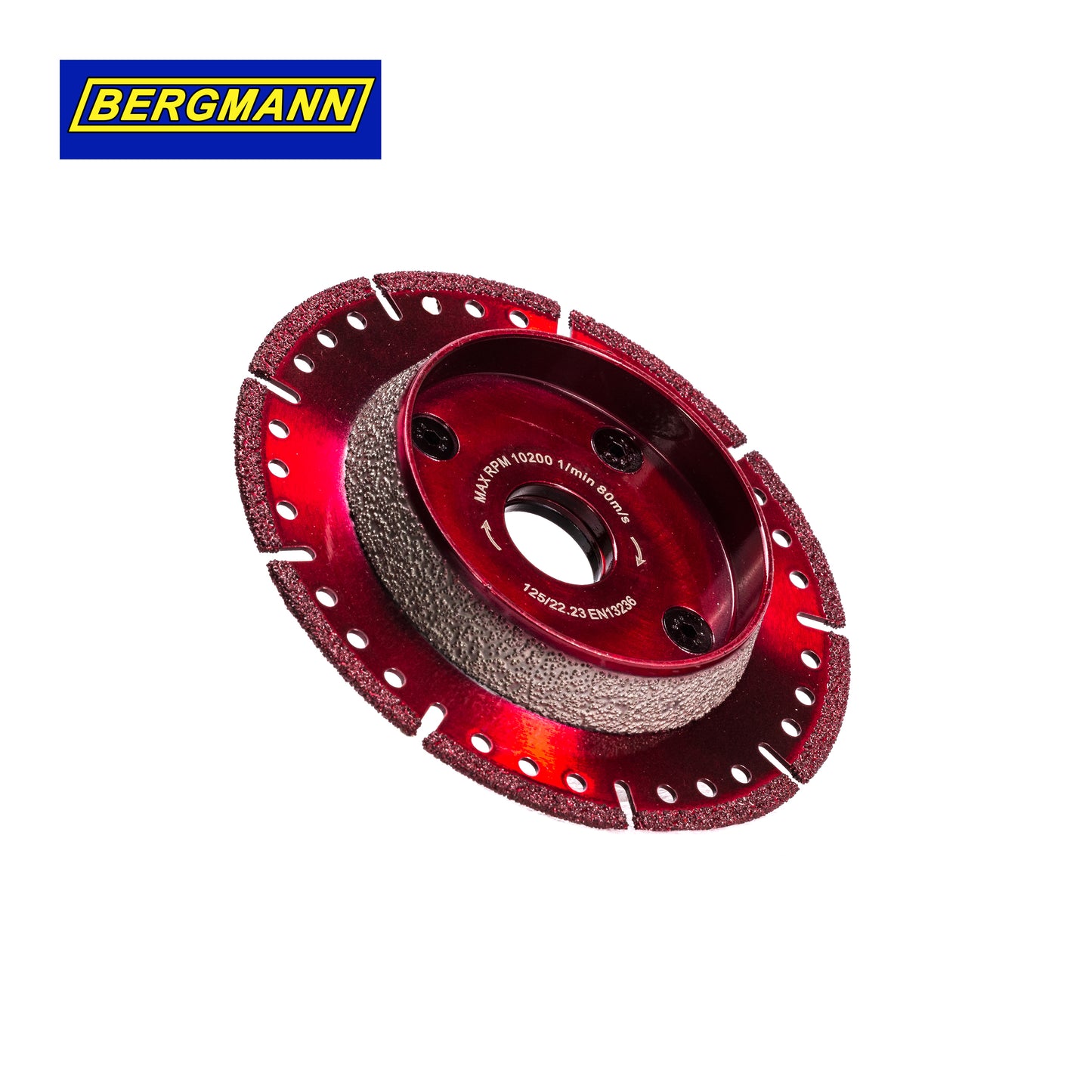 BERGMANN® KG-Xpert Disque à chanfreiner 2 en 1 125 mm avec revêtement diamanté sous vide