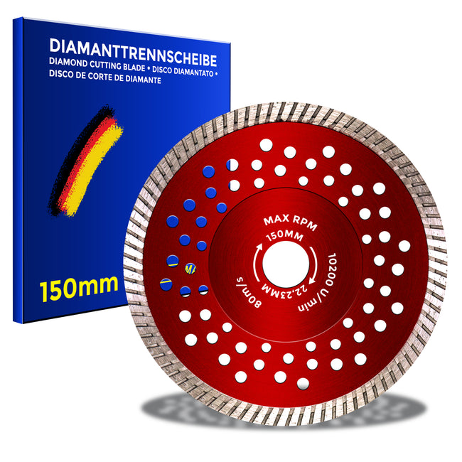 Diamanttrennscheibe 150mm Stahlbeton | Trennscheibe für Stahlbeton, Diamantscheibe Stahlbeton