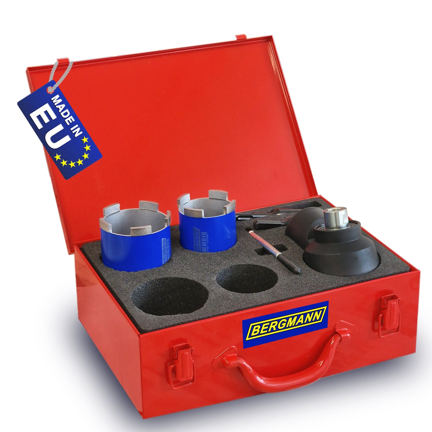 XL - Diamant Dosensenker im Set mit Absaugung + SDS Plus | MADE in EU Diamantbohrkrone im Set | für Eibenstock, Baier, Hilti uvm.