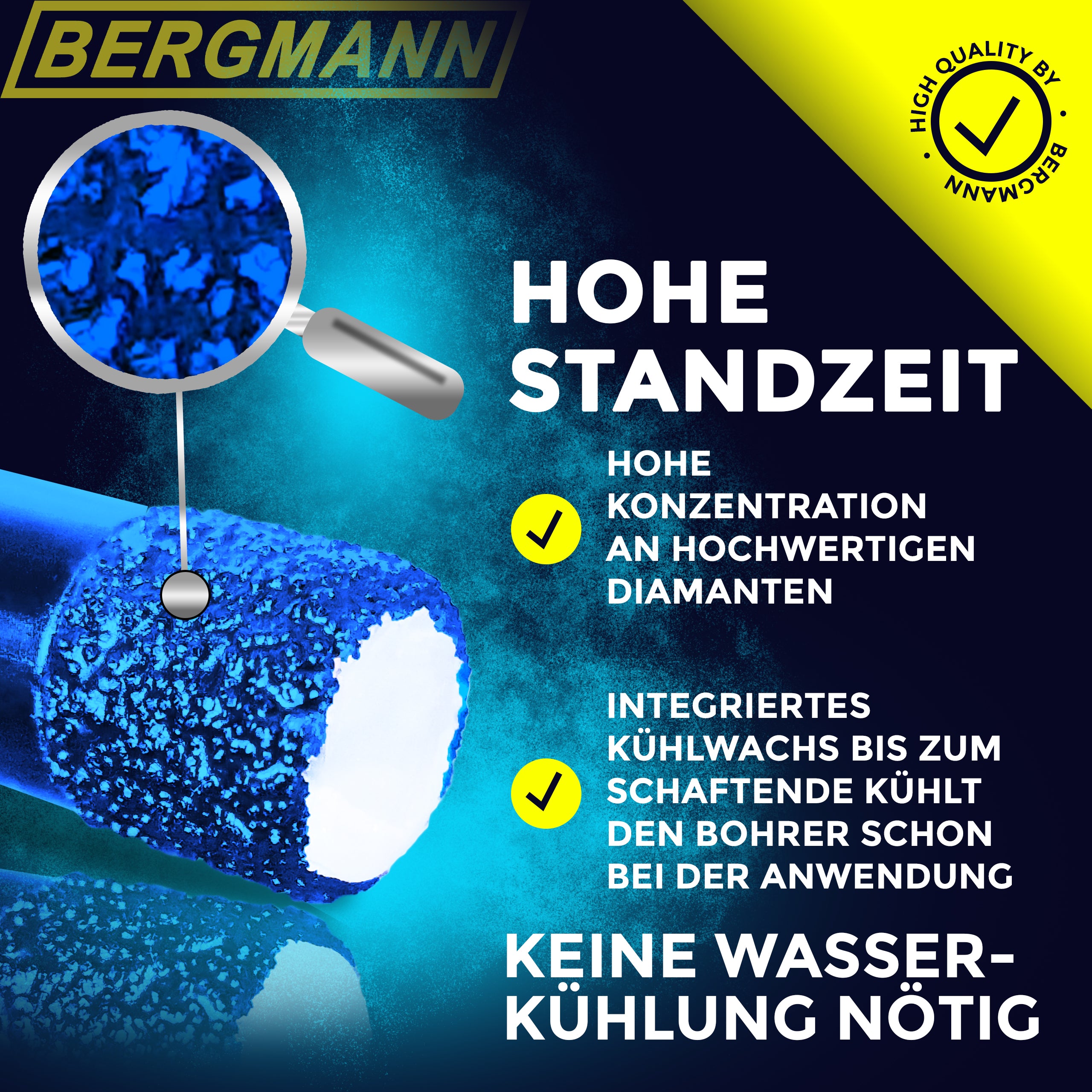 10er-Set Multibohrer Für Fliesen, Beton, Holz & Mehr – 5 Mm, 3-flacher Schaft, Wolframstahl-Spitze
